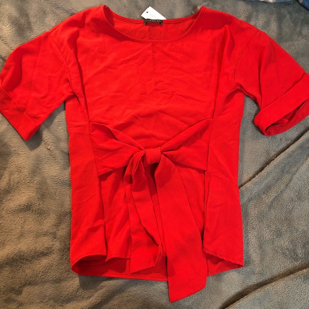 Tie front blouse